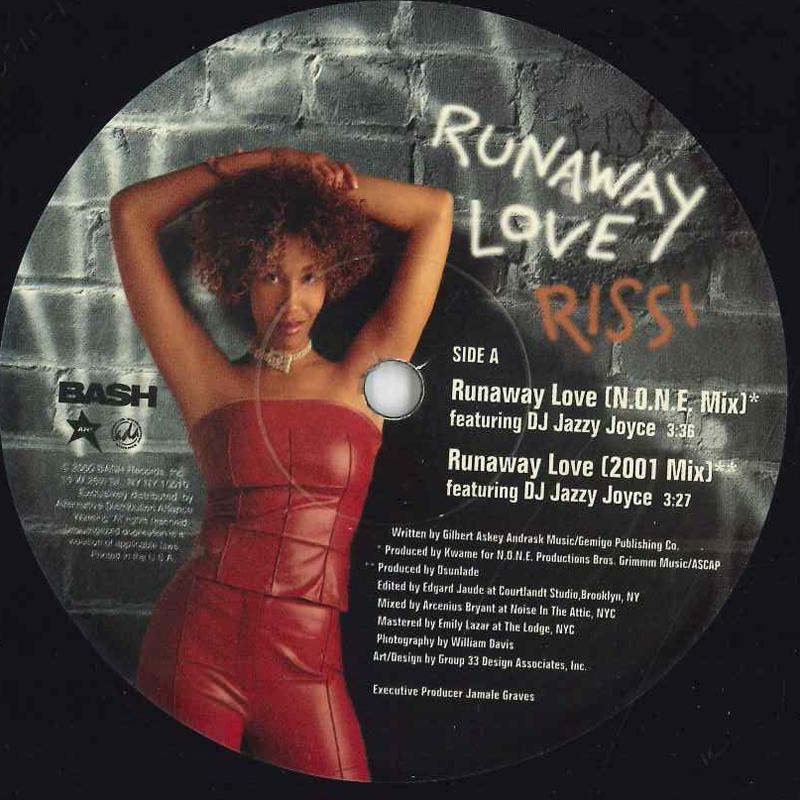

12inch Record RISSI - Runaway Love BSH111302 BASH US Rap & Hip-Hop/R&B Used