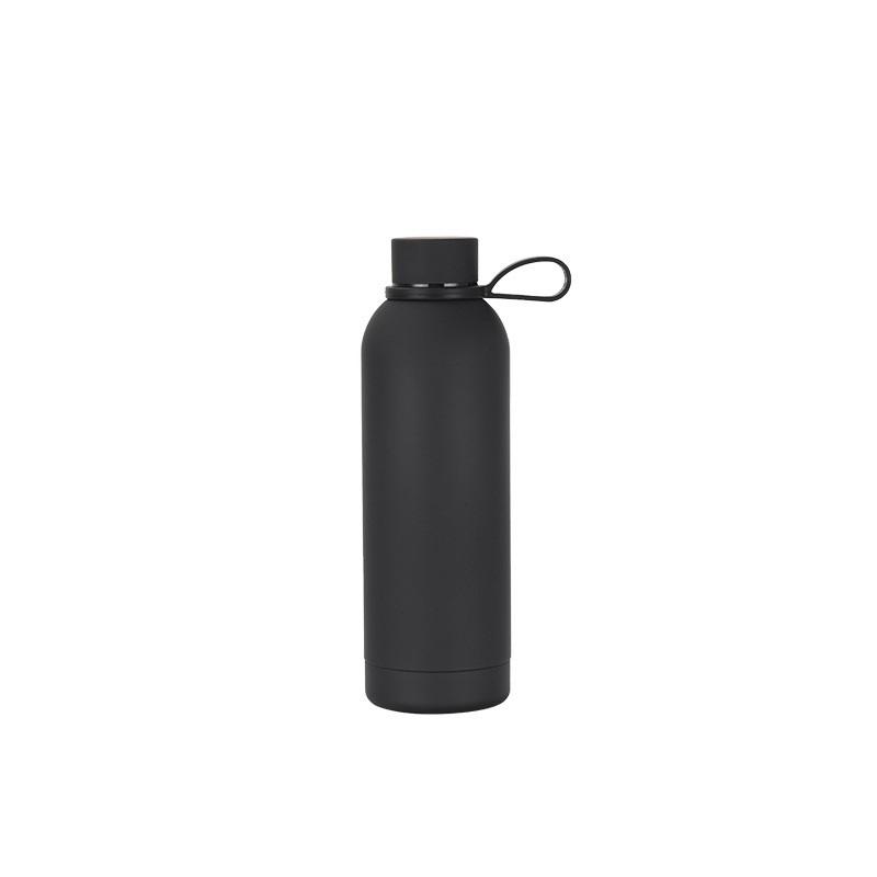 Edelstahl USA Stil Kleine Öffnung Flasche Outdoor Sport Tragbar Thermosbecher Hebering Wasserflasche