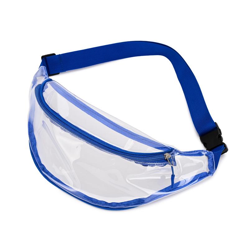 Customizable Transparent PVC Crossbody Bag for Women: Waterproof, with Logo, Ideal for Outdoor Sports & Beach.