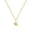 Opal Butterfly Full Diamond Light Luxury Temperament Gorgeous Full Diamond Necklace Female Versatile Collarbone Chain Titanium Steel