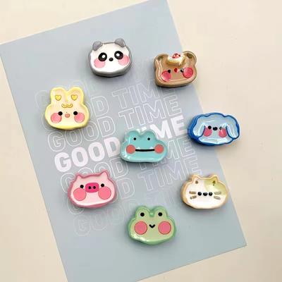 8Pcs Cute Mini Animal Avatar Resin Fridge Sticker Pos Fixed Magnet Cute Magnet Panda Frog Magnet