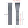 18/19/20/21/22mm Schnellwechsel FKM Fluorkautschuk Uhrenarmband Verstellbare Länge Mann Frau Band Faltschließe Universelles Armband