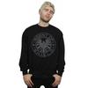 Marvel Mens Avengers Shield Beaten Circle Sweatshirt