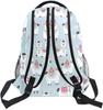 Colorful Alpaca Cactus Backpack, Cartoon Alpacas & Cacti Design, Durable Daily Bag, Perfect for Youth