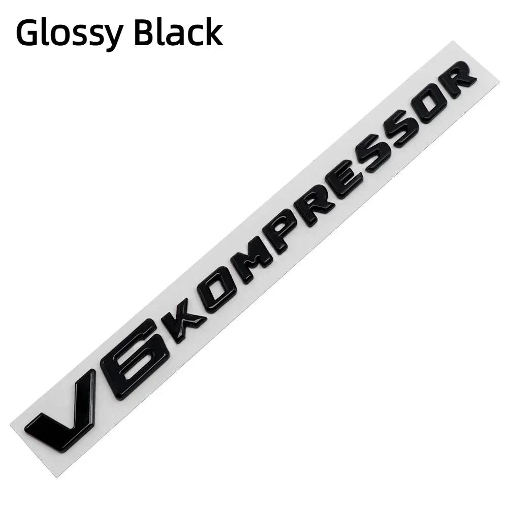V6 V8 V12 KOMPRESSOR Car Emblem Rear Trunk Badge Sticker for M-ercedes B-enz W212 W213 W204 W205 W168 W176 CLK GLA G63 G500