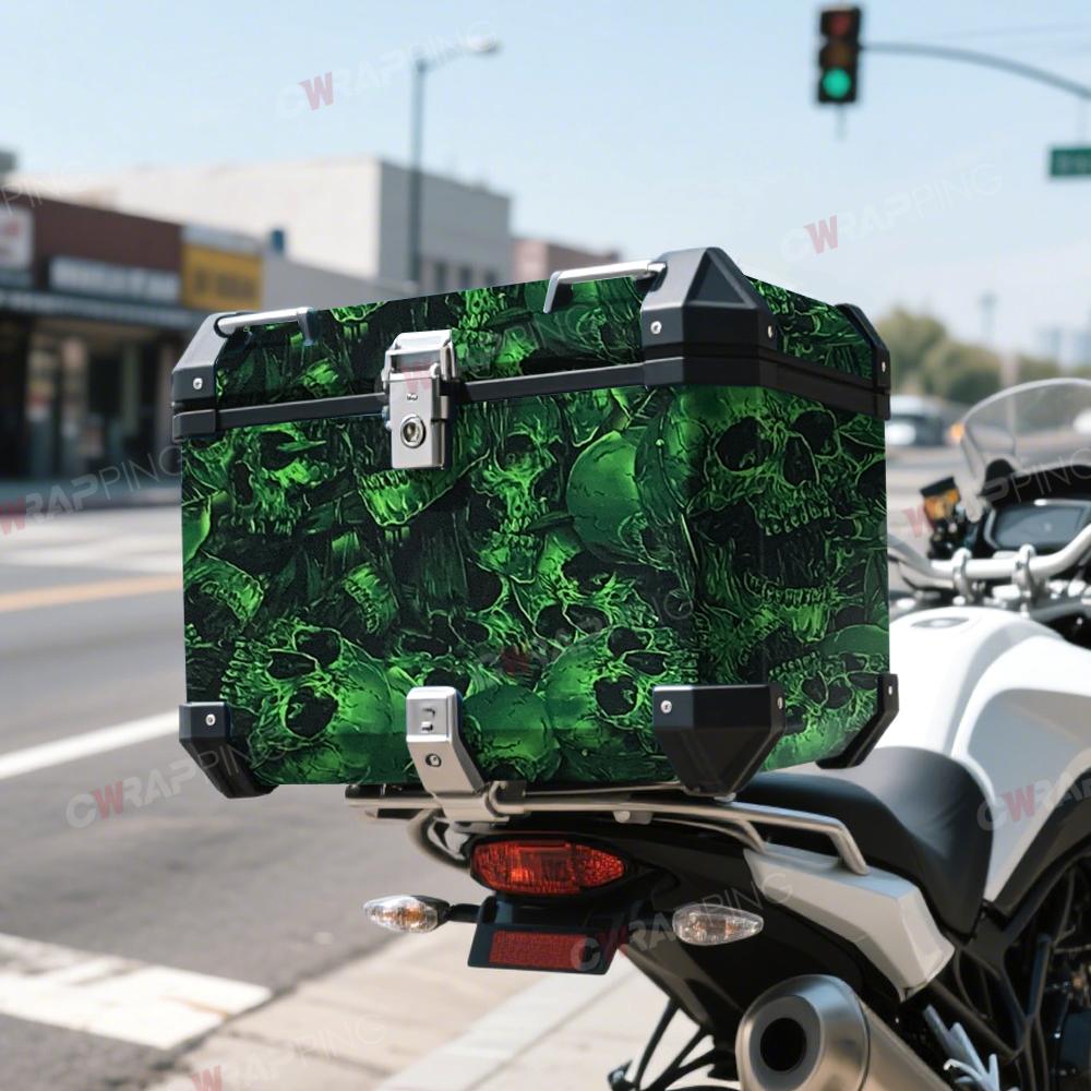 DIY Car Adhesive Vinyl Film for Motorcycle Vinyls Skull Texture Car Wraps Full Body Covering Waterproof Automotive Sticker Wrap