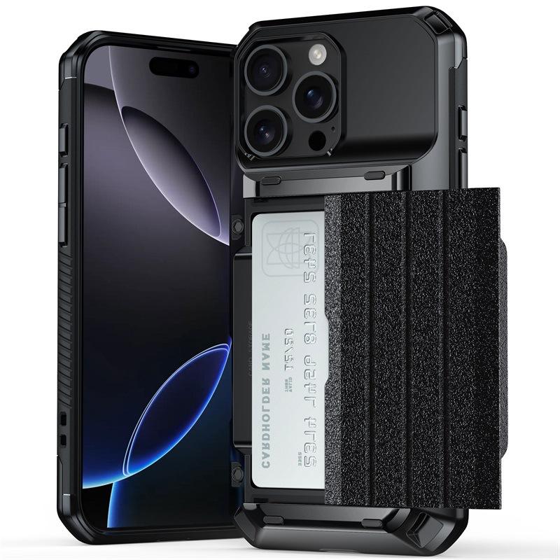 

Подходит для Apple 16 Карт Чехол для телефона 13ProMax Комплект Пиво Сдвижная крышка Сумка для карт Высококлассный IPhone 15 iPhone11（6.1）