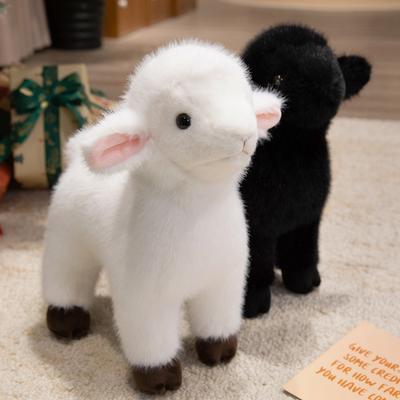 Soft Standing Lamb Plush Toy 20-40cm Cute Farm Animal Stuffed Doll Cuddly Birthday Gift For Kids