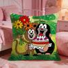 TThe Little MoleS Anime Cushion Cover Premium Comfort Reversible Pillow Cove Two In One Design For Any Room  Car Interior