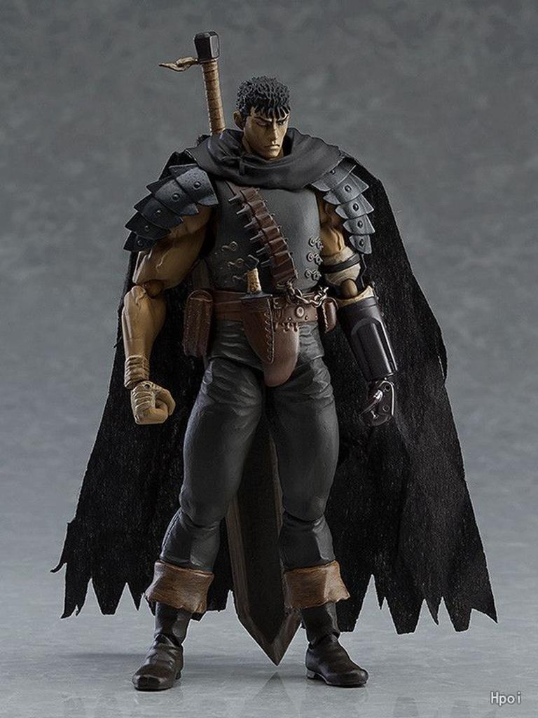 16CM Anime Berserk Guts Figma #359 Black Swordsman Ver Repainted Edition Max Factory Action Figure PVC Doll Toys