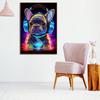 Monkey Cat Dog Headphone Poster Living Bed Room Home Bar Decor Canvas Painting Fashion Dj Music Animal Wall Art Picture Prints