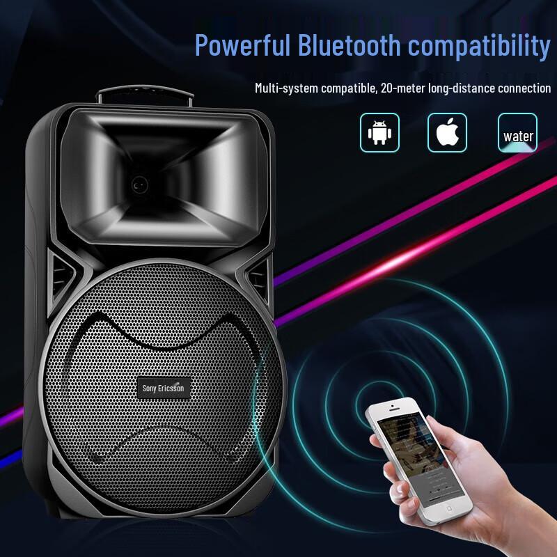 Soaiy A89 12-inch Outdoor Bluetooth Karaoke Speaker