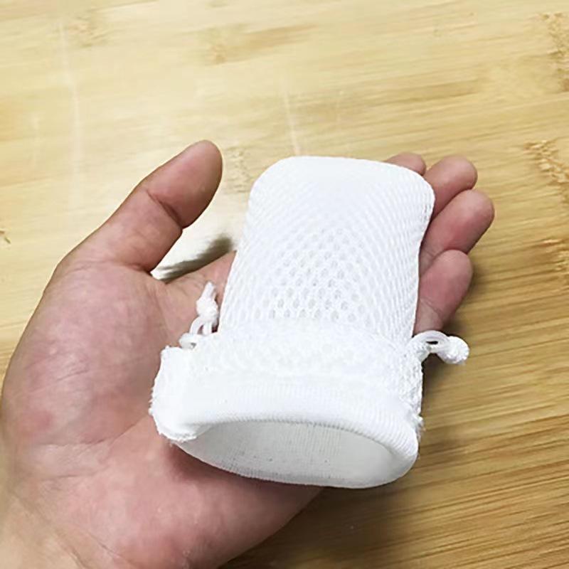 Thickened Outdoor Camping Cookware Drawstring Mesh Bag