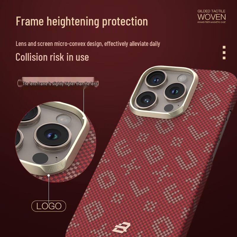 Blue Ape Kevlar Magnetic Aramid Fiber Case for iPhone 15 Pro Max