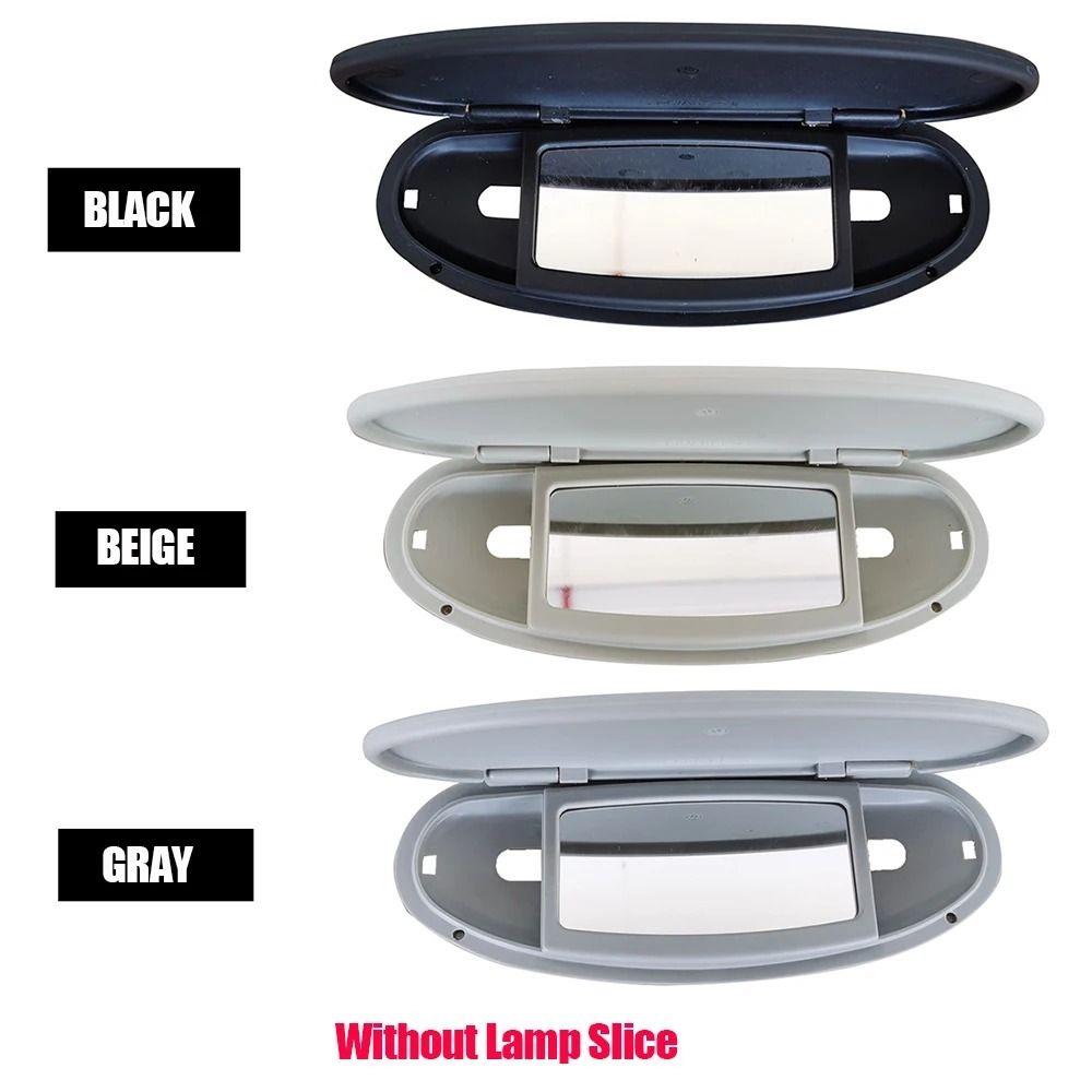Car Sun Visor With/Without Lamp Slice ABS Car Roof Sunvisor Light Lamp Cap Lid Vanity Mirror Cover Car Interior Accessory