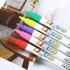 12 Farben/Box Buntes staubfreies Flüssigkreide-Set Das Büro-Briefpapier Löschbare Umweltfreundliche Markierstifte Schulbedarf Marker für Glasfenster