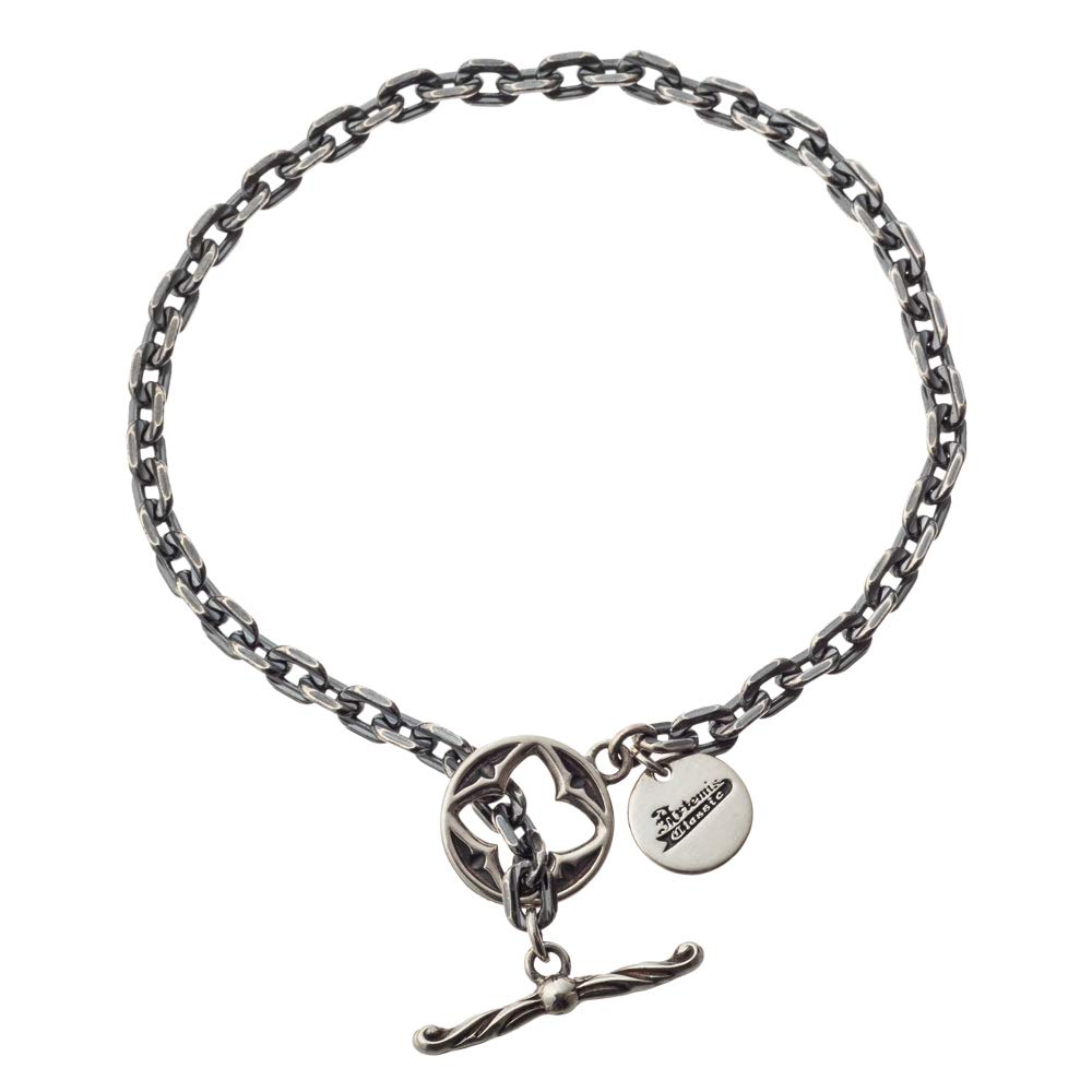 Artemis Classic Silver Chain Bracelet 01 Silver Accessories for Men and Brand Chain 925 T-Bar ACB0116, Women, Jewelry, Silver, Bracelet,