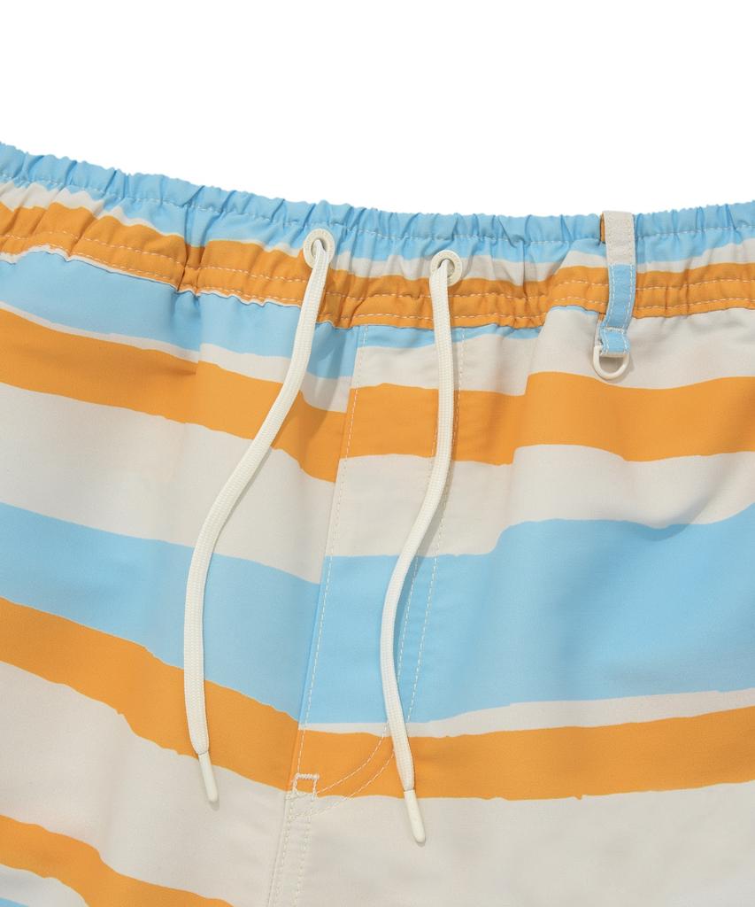 COVERNAT Hot Summer Striped Resort Shorts Sky Blue