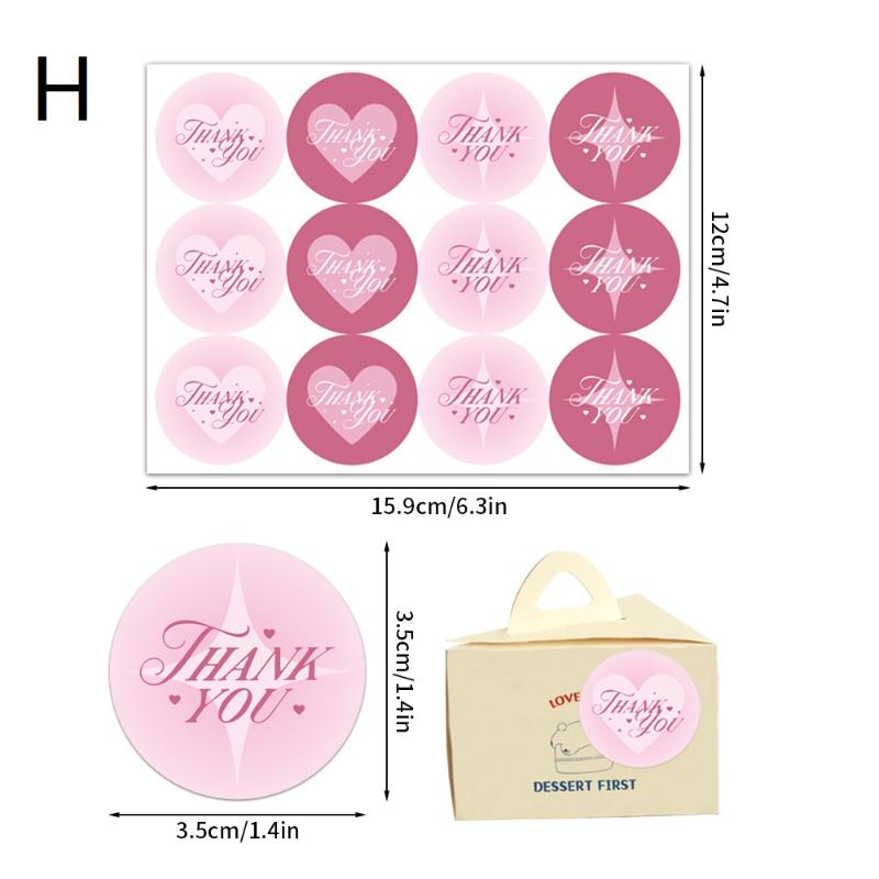 30 Sheets Bow Thank You Adhesive Stickers Smudge-Proof Decor Labels for Bridal Shower Gift Wrapping Envelope Seals