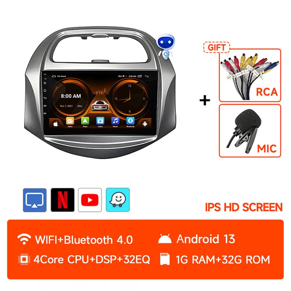 

JIUYIN 9 Inch Car Stereo with Screen for Chevrolet SPARK BEAT Android Auto Wireless Carplay 4G Electronics Navigation with Frame 4Core 1G 32G