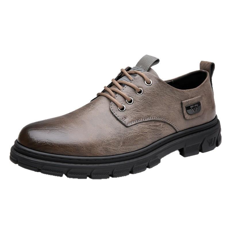 Star-headed woodpecker men's shoes new soft-soled leather shoes men's genuine leather casual shoes men's trendy leather shoes
