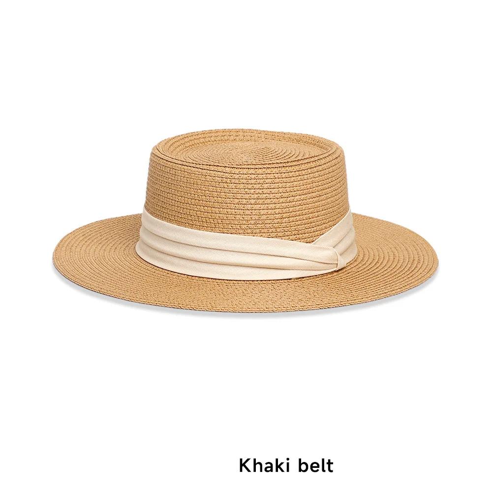 

Британская шляпа от солнца с широкими полями Весенне-летняя мода Универсальная отпускная пляжная шляпа от солнца Горячая распродажа