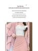 2024 Douyin High Waist Slimming A-line Bodycon Midi Skirt for Women