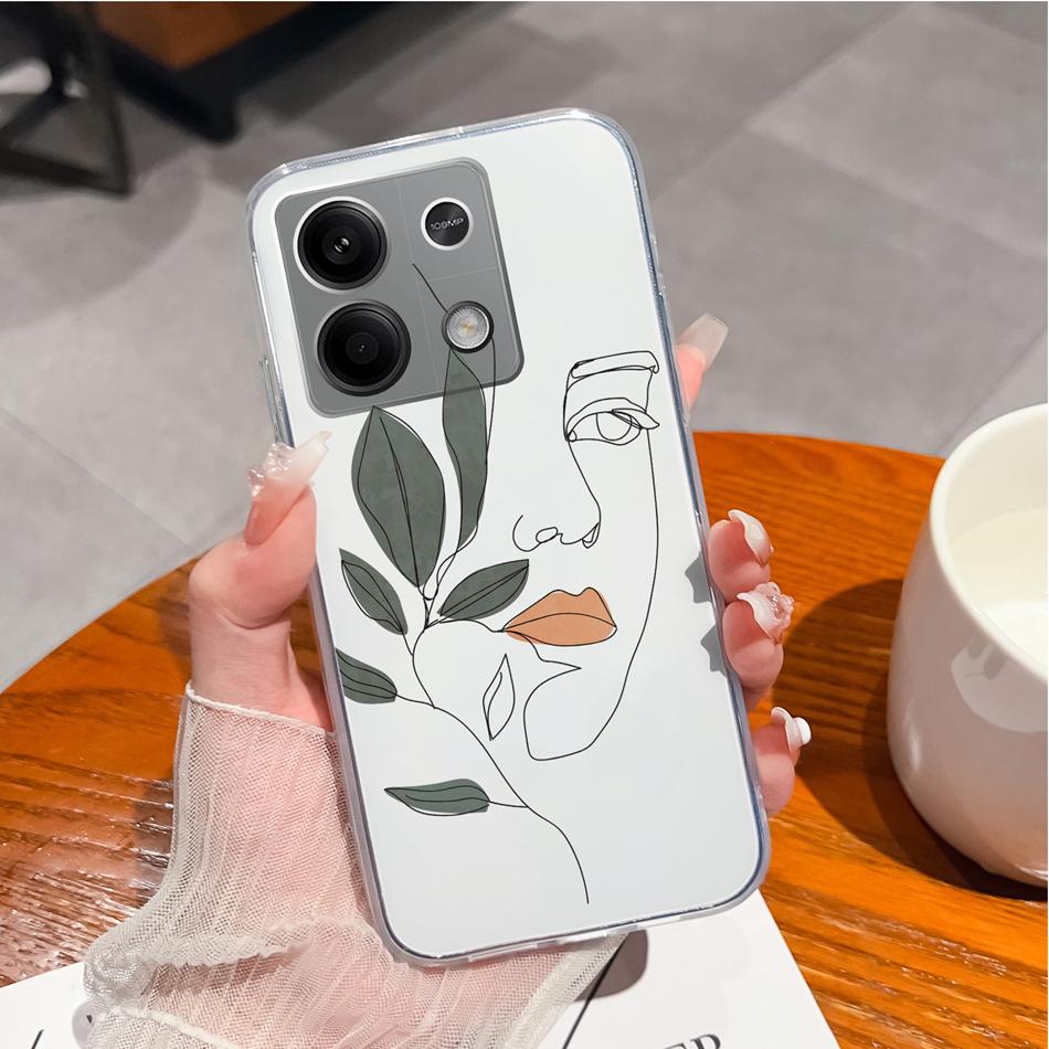 For Redmi Note 13 Pro Plus Phone Case Creative Fun Soft Slim Silicone Transparent Anti Drop Back Cover For Redmi Note13 13Pro+