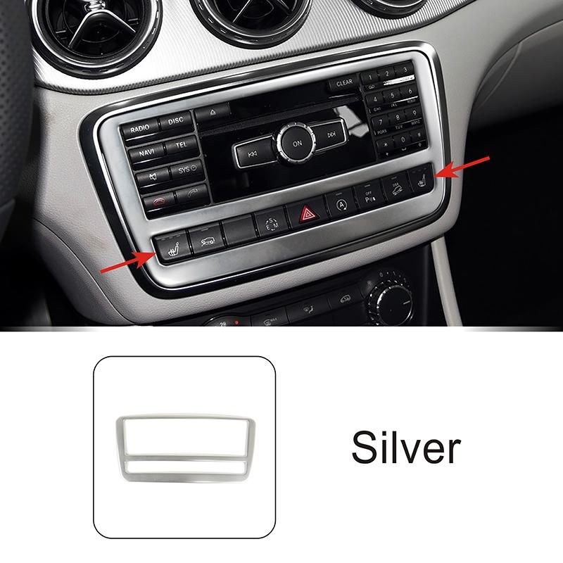 Console CD Panel Frame Decoration Carbon Pattern Trim For Mercedes Benz A Class W176 GLA X156 CLA C117 2013-2018 Car Accessories