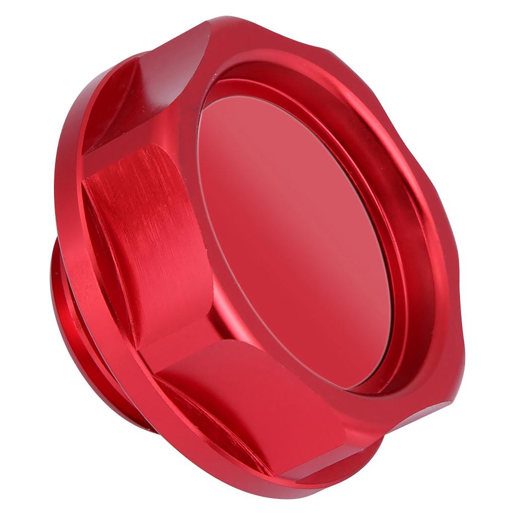 Aluminium Alloy Oil Filler Cover Engine Fuel for Car (Red)