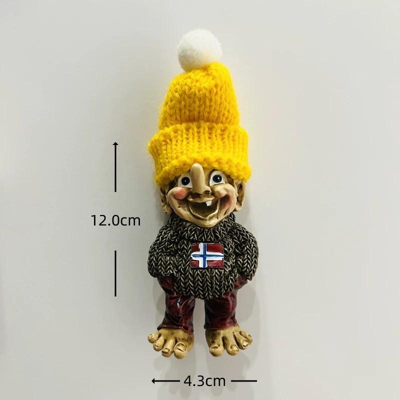 Norwegen Oslo Bergen Harz Kühlschrankmagnet Aufkleber Reise Souvenir Geschenk Landschaft Kühlschrankmagnet Haus Küche Dekoration