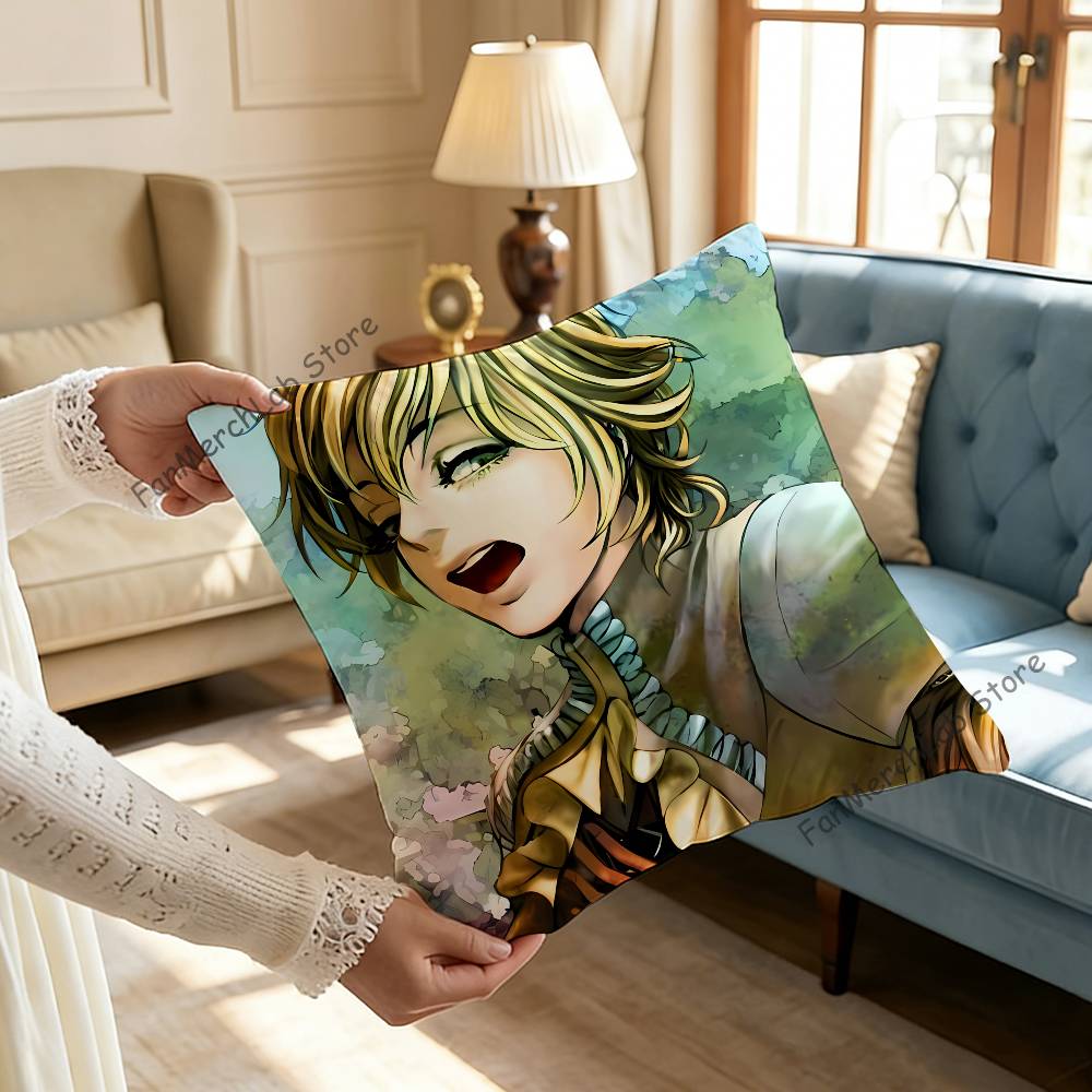 TThe House In Fata Morgana Printed Pillow Cover Cushion Case Simple Sofa Pillow Case No Pillow Core