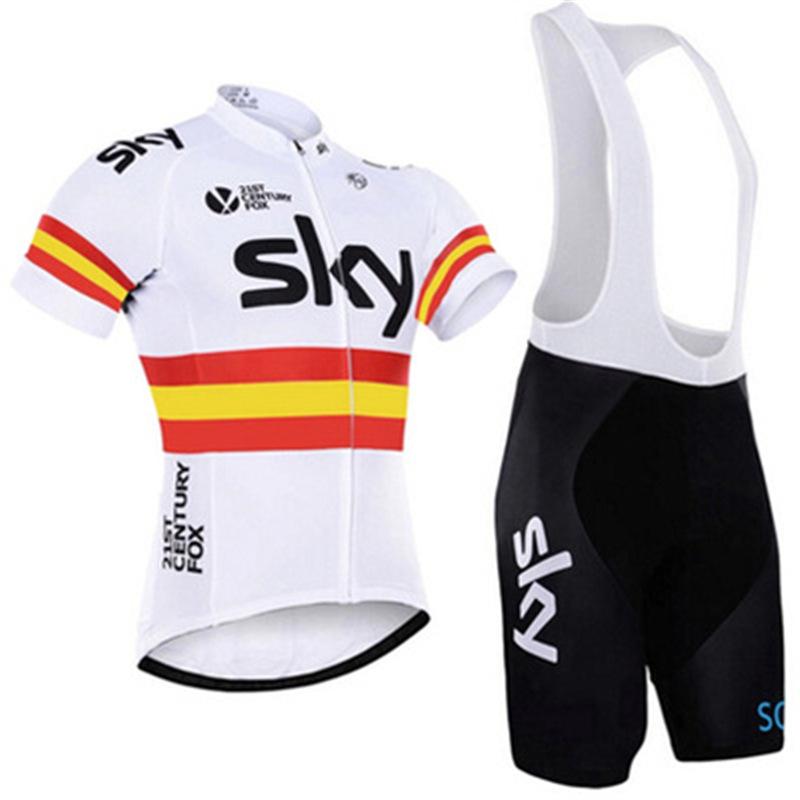 Mono de Ciclismo Transpirable de Secado Rápido de Manga Corta SKY de Verano para Hombre y Mujer