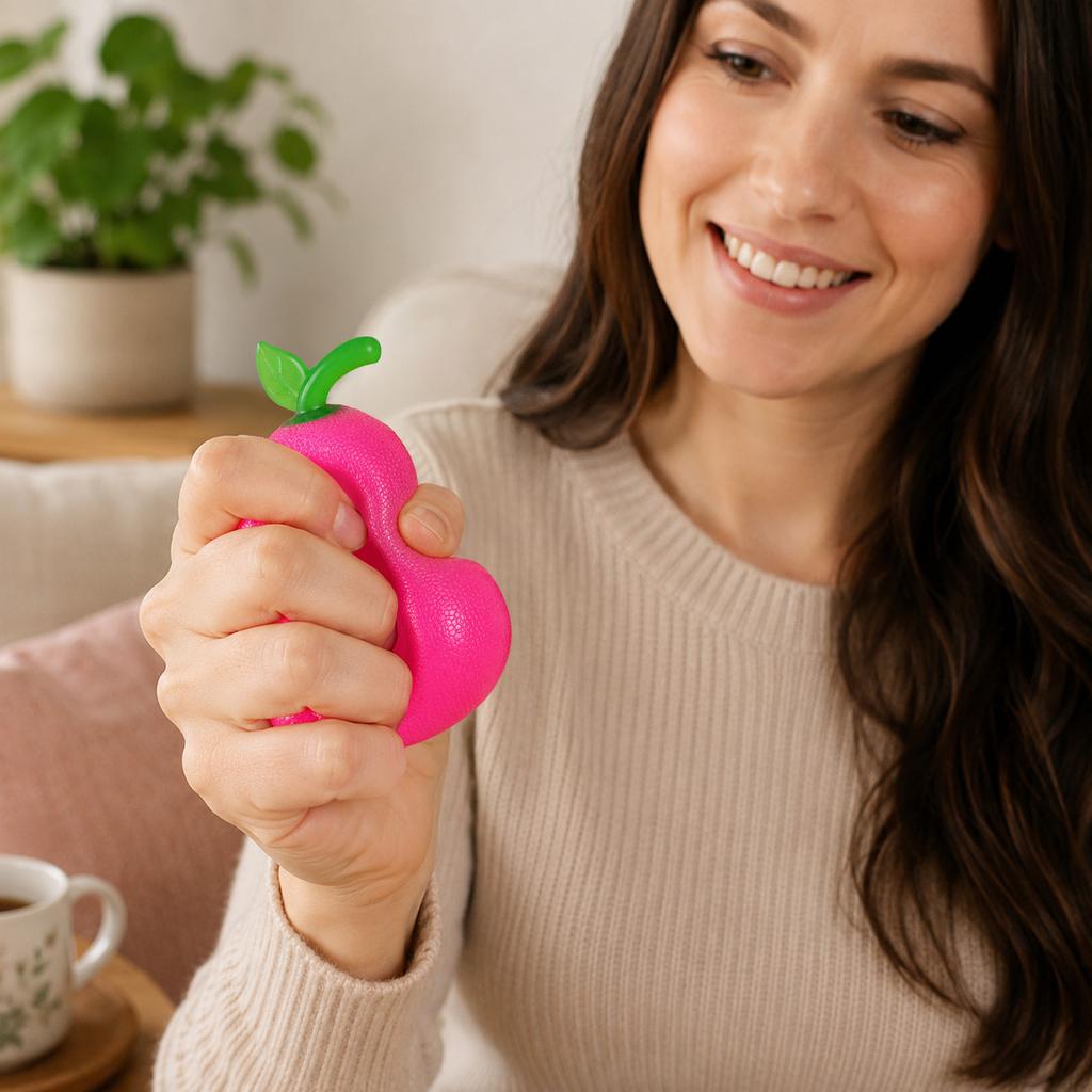Fruit release stress toys, slow bouncing toys, fun gifts