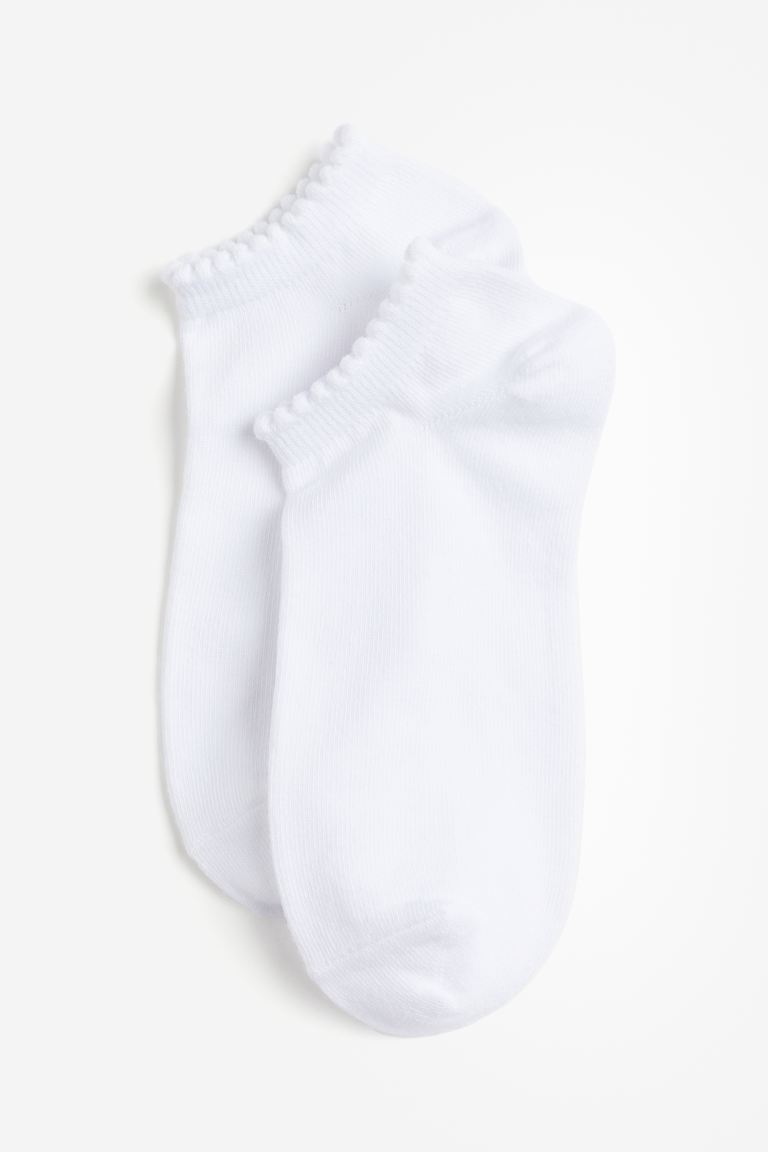 

Набор из 5 носков HM Ankle Socks, белые