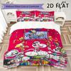 Set Copripiumino con Fantasia Diddl Copripiumino Federa Decorazione per la Casa Regalo di Compleanno (1 * copripiumino + 2 * federe senza imbottitura)