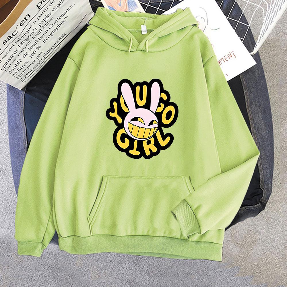 The Amazing Digital Circus Jax Hoodie Men Harajuku Funny Kawaii Hoodies Unisex Cute Rabbit Vintage Pullovers Sweatshirts Cartoon