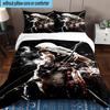 1PC Assass Warrior 3pcs Bedding,Including 1pc Duvet Cover And 2pcs Pillowcases Perfect for Christmas,Ideal for Bedroom, Dormitory