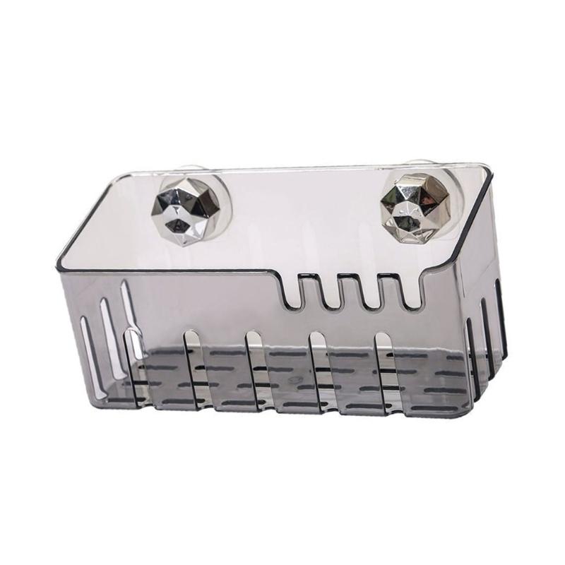 Clear Suction Cup Sponge Holder Kitchen Sink Drain Rack Storage Organizers