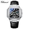CHENXI Business Men's Wristwatch Square Dial Calendar Display Quartz Watches Waterproof Luminous Chronograph Man Watch