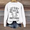 Halloween Sweatshirts For Women Cute Ghost Long Sleeve T Shirt Fashion Sweatshirt