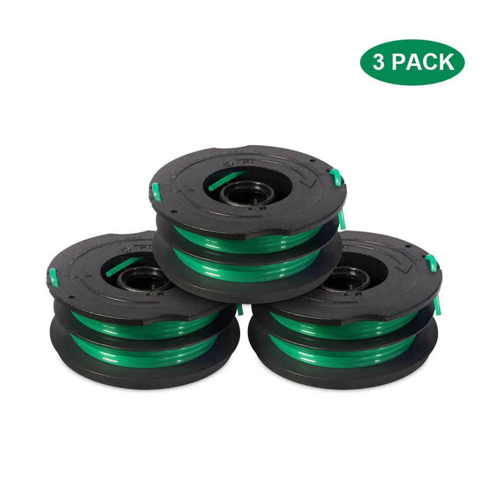 3pcs Replacement Spool for Black & Decker GH1000 GH1100 GH2000 String Trimmer DF-080 RC-080-P 080 Trimmer Line