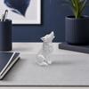 Wolf Howling Statue, 3D Printed Mini Animal Figurine, Standing Sitting Wolf Decor for Desk Shelf, Gift for Wolf Lovers