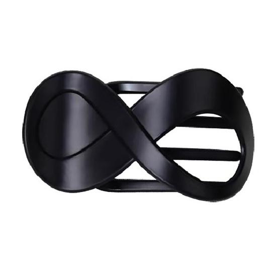 Kvinner Hårklo 8 Form Ensfarge Uthult Sterk klo med tenner Hårfiksert Anti-skli glatt kant Hårgriper Hårtilbehør