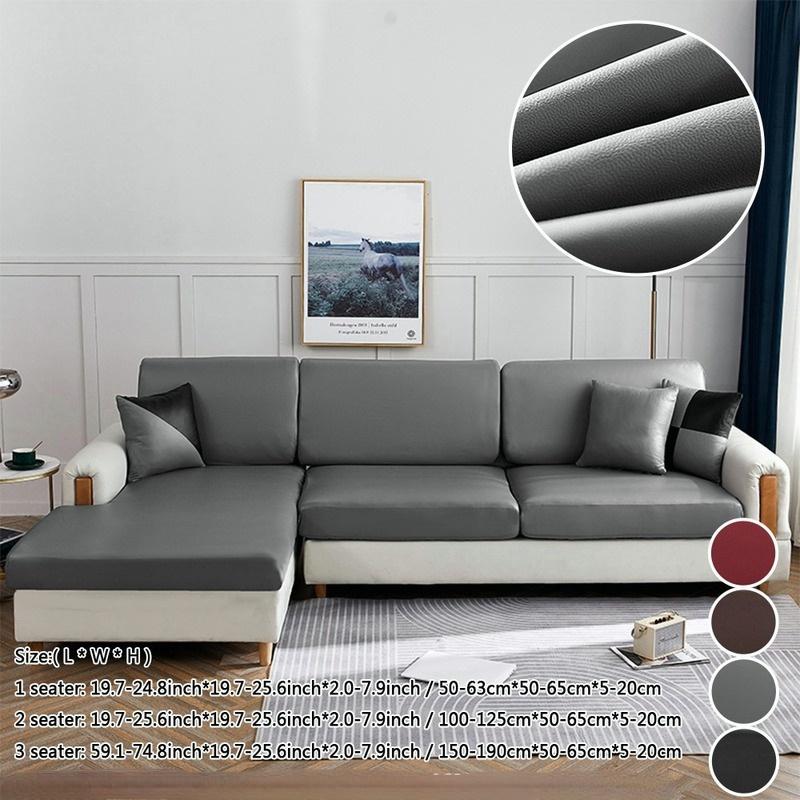 1/2/3 locuri elastic din piele PU husă de canapea impermeabilă protectie scaun elastice canapea perne huse