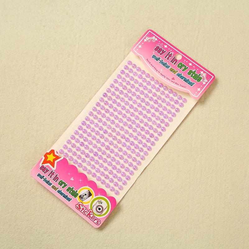 260pcs Acrylic Pearl & Rhinestone Stickers for DIY Decoration – Multi-Specification Customization