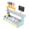 Wooden Ice Cream Toy Playset Simulation Playhouse Ice Cream Shop Playset Interactive Educational