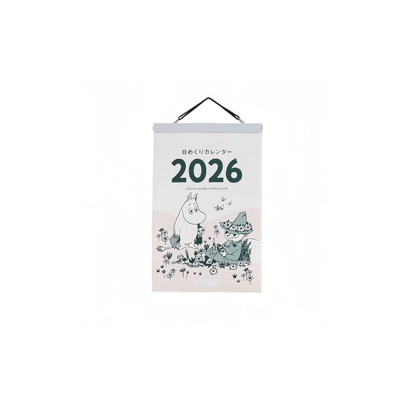 [2026 - Japan Exclusive] Moomin Comic Daily Calendar, Wall-Mounted, 365 Days, Postcard Size, Flip-Over, Study Schedule Management, Student Exam