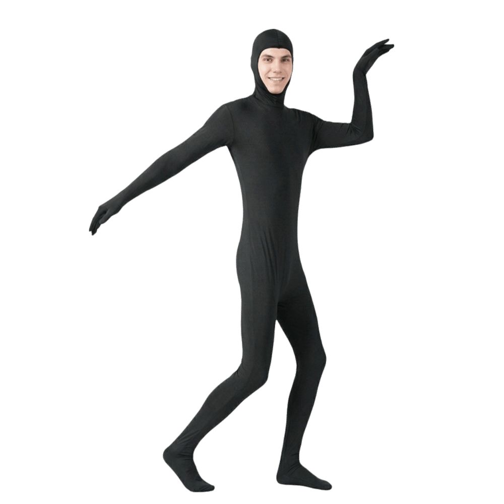 Mantello dell'invisibilità Bambino Adulto Zentai Tuta Intera Body aderente Tuta Integrale Costumi Cosplay