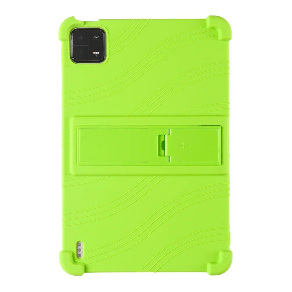 Silicone Case for For Xiaomi Pad 6/6Pro Soft with Adjustable Stand and Anti-impact Thickened Corners.